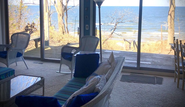 Beachfront Cottage On Lk Mich At Port Sheldon (8 mi. N of Holland) in West Olive