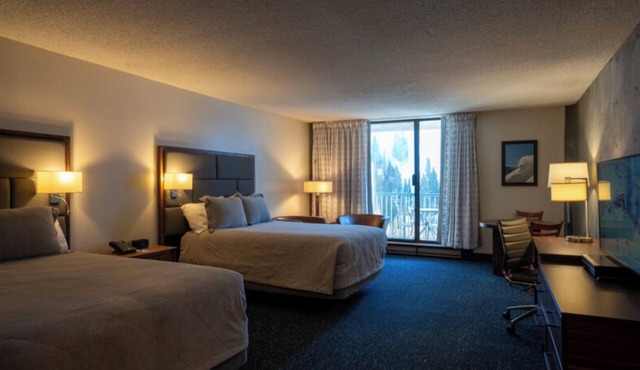 Bedroom unit at the Iron Blosam at Snowbird resort over new years week in Sandy