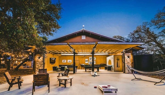 Camp Blanco | 18-Acre Ranch + Game Barn in Blanco