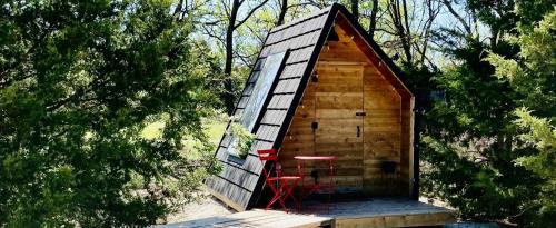 Charming A-Frame Cabin Experience with Campfire Vibes in Humboldt, Kansas in Humboldt