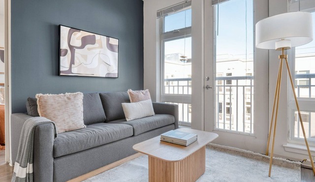 Charming Somerville 2BR w/W/D, Gym & Roof, nr Assembly T, by Blueground in Somerville