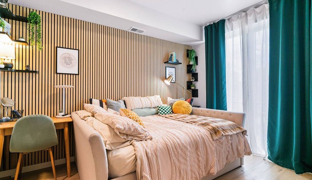 Cozy Modern Studio - near Train, Lake & Stadium