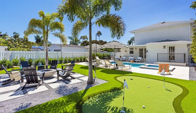 Dos Palmas Luxury Heating Included Pool, Hot Tub, Putting Green, Fire Pit