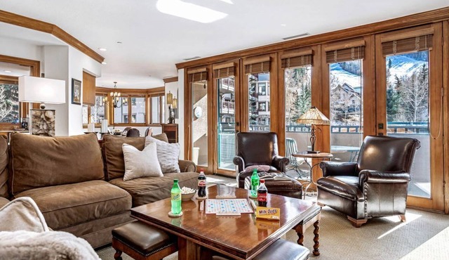 Elegant 3 BR condo in Beaver Creek Village with ski in/ski out access & pool
