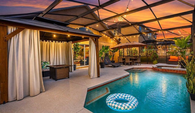 Fire Pit Pool Retreat for Groups in Kissimmee
