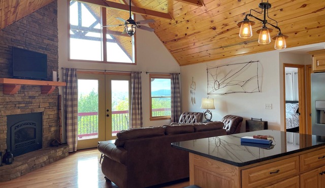 Gorgeous views from this 2 bed/2 bath home near Murphy, NC in Murphy