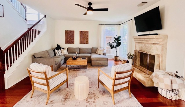 Kid-Friendly, Spacious Getaway with Peloton, Dedicated Office in Round Rock! in Austin