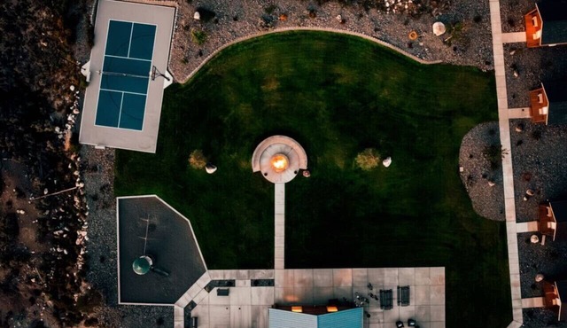 Massive Group Lodge with 7 Cabins, 3 Suites, Hot Tub, and Sport Court