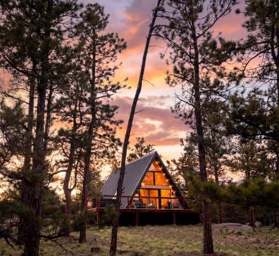 Modern A-frame w/hot tub + view