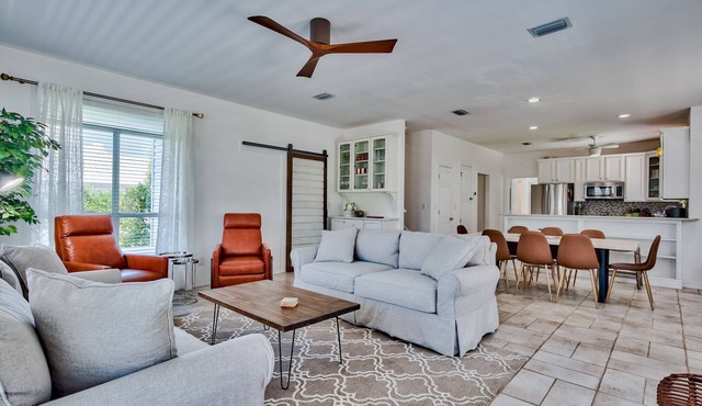 One & Only Features + Crystal Beach Desired Spot + Private Yard + Steps to Beach