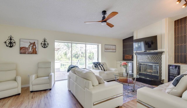 Outdoor Kitchen & Gaming Garage: Bradenton Retreat in Bradenton