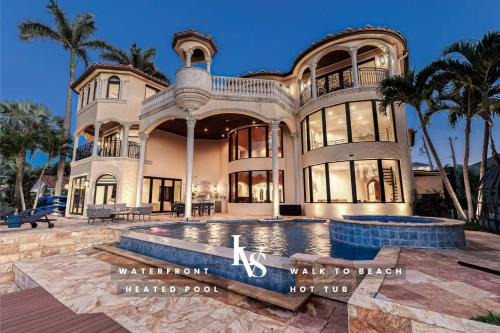 Villa Rhodes Palatial Waterfront Beach Estate in Delray Beach