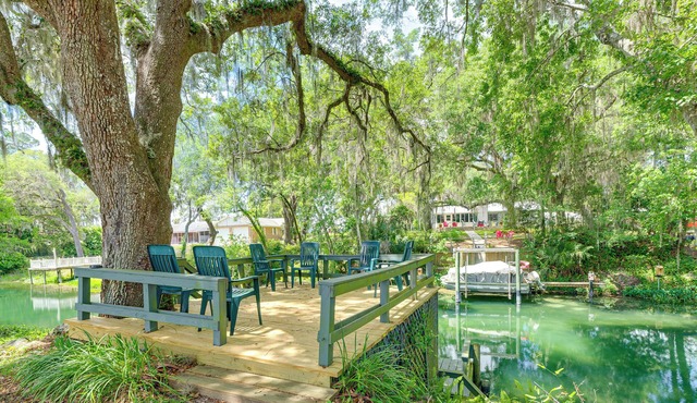 Waterfront Deck & Private Dock! Rainbow River Home