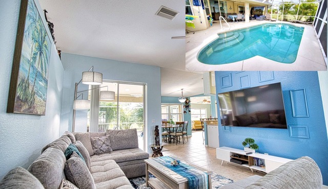 YOUR PRIVATE OASIS WITH POOL HEATER, MINUTES FROM THE BEACH!