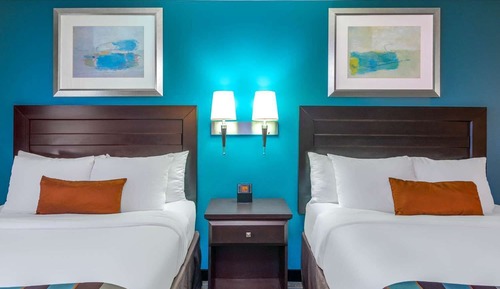 Standard Room, 2 Queen Beds, Non Smoking, Refrigerator & Microwave
