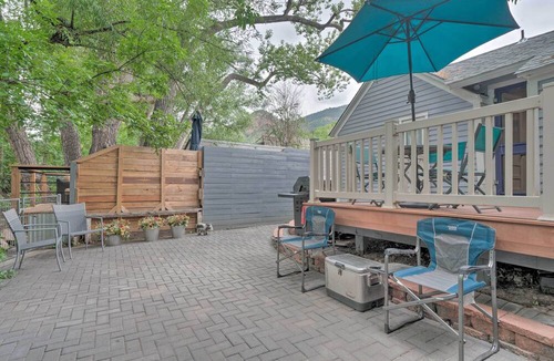 Manitou Springs Historic District Cottage | Creekside Home w/Patio, Walk to Manitou Incline!