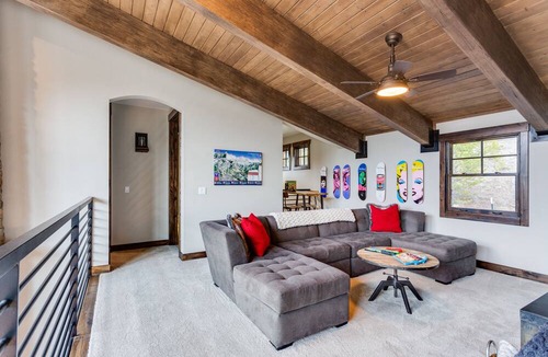 Breckenridge House | Panorama of entire Breck Resort, steps from free shuttle, unbeatable patio and amenities!