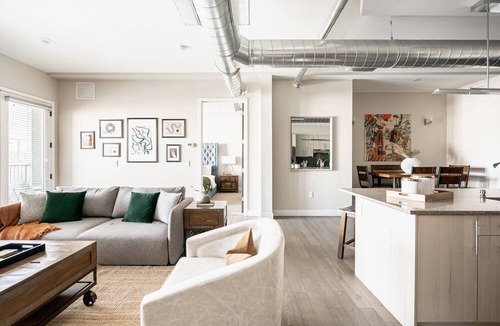 River North Art District Condo | Bright & Breezy | RiNo Loft with Custom Street Art | Dog-Friendly